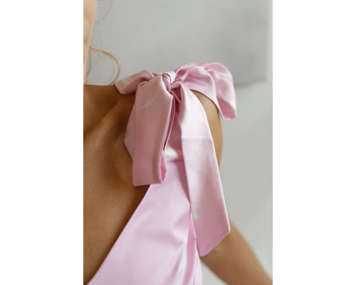 Пижама 5 Senses 7286 шортики и майка с завязками розового цвета (розовый)