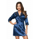 Colette dressing gown Dark Blue