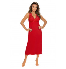 Kristina long nightdress Red